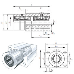  KTFS25-PP-AS INA Plastic Linear Bearing