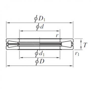  T611 KOYO Thrust Roller Bearings